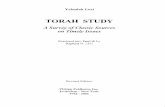 Torah Study (a Survey of Classic Sources on Timely Issues) - Yehudah Levi
