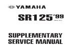 Service Manual 1999 (1) for Yamaha SR125