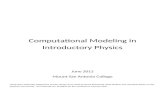 Computational Modeling in Introductory Physics Handout Update June2012