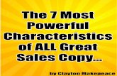 Clayton Makepeace - 7 Most Powerful Characteristics of ALL Great Sales Copy