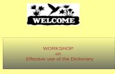 Presentation Use of the Dictionary (1)