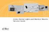 A-Dec Dental Lights and Monitor Mounts Service Guide
