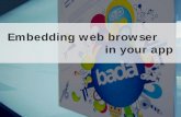 embedding web browser in your app