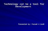 Technology As A Tool 4 Development