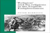 Peter harrison ''religion'' and the religions in the english enlightenment (1990)