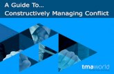 TMA World Viewpoint 34: A Guide To Constructively Managing Conflict