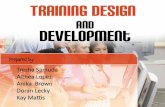 Training design and development - optimized