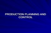 production planning and inventory control