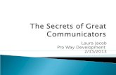 Secrets of great communicators