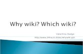 Why wiki?Which wiki?