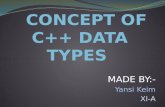 Concept of c data types