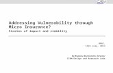 Addressing vulnerability through microinsurance (1)