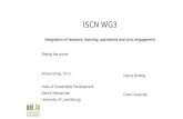 Ariane König and Nancy Budwig: ISCN Working Group 3: Integration of research, learning, operations and civic engagement