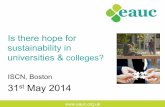Iain Patton: Is there hope for sustainability in universities & colleges?