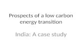 Pathways to Low Carbon Development: Impediments and Opportunities: India