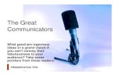 021   the great communicators