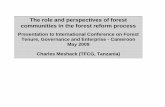 Charles Meshack: The role and perspectives of forest communities in the forest reform process