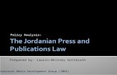 Policy analysis jordanianpressandpublicationslaw_imdg_presentation