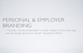 Personal & employer branding