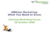 Affiliate Marketing What You Need To Know