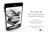 The Top 40: Best mobile apps for handheld librarians