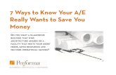 7 Ways To Know Your Ae Wants To Save You Money