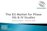 The eu market for phase ii ib & iv studies