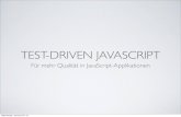 Webinar Test-Driven JavaScript