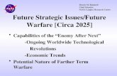 Future Strategic Issues/Future Warfare [Circa 2025]