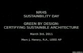 Marc J. Harary - Sustainability Presentation for High Schools
