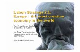 Lisbon Strategy 2.1: Europe - the most creative economy in the world (full)