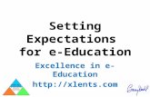 RSCC - Setting Expectations for e-Education