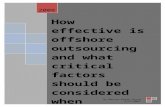 How effective is offshore outsourcing[1]