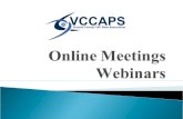 Online meetings & webinars