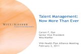 Talent Management - Now More Than Ever