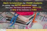 Scholarship for MBA / PGDM in India by AKGIM