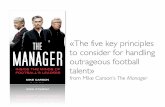Five key principles to consider for handling outrageous football talent