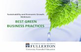 CSUF -  WEBINAR - Best Green Business Practices Presentation