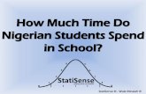 How much time does nigerian student spend in school