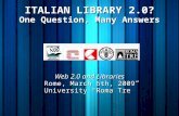 Italian Library 2.0? One question, many answers
