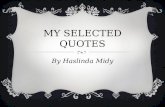 My selected quotes