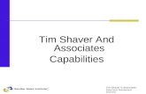 TIm Shaver and Associates  Capabilities