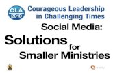 Oneicity social media solutions for smaller ministries
