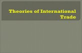 Theories of international trade