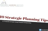 10 Strategic Planning Tips