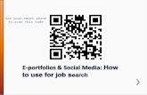 For Today's Job Seeker: social media and online job search tools