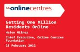 Getting One Million Residents Online