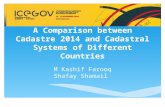 A comparison between cadastre 2014 and cadastral systems of different countries