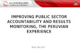 Improving public sdctor accountability and results monitoring, the Peruvian Experience