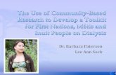 The Use of Community-based Research to Develop a Toolkit for First Nations, Metis and Inuit People on Dialysis